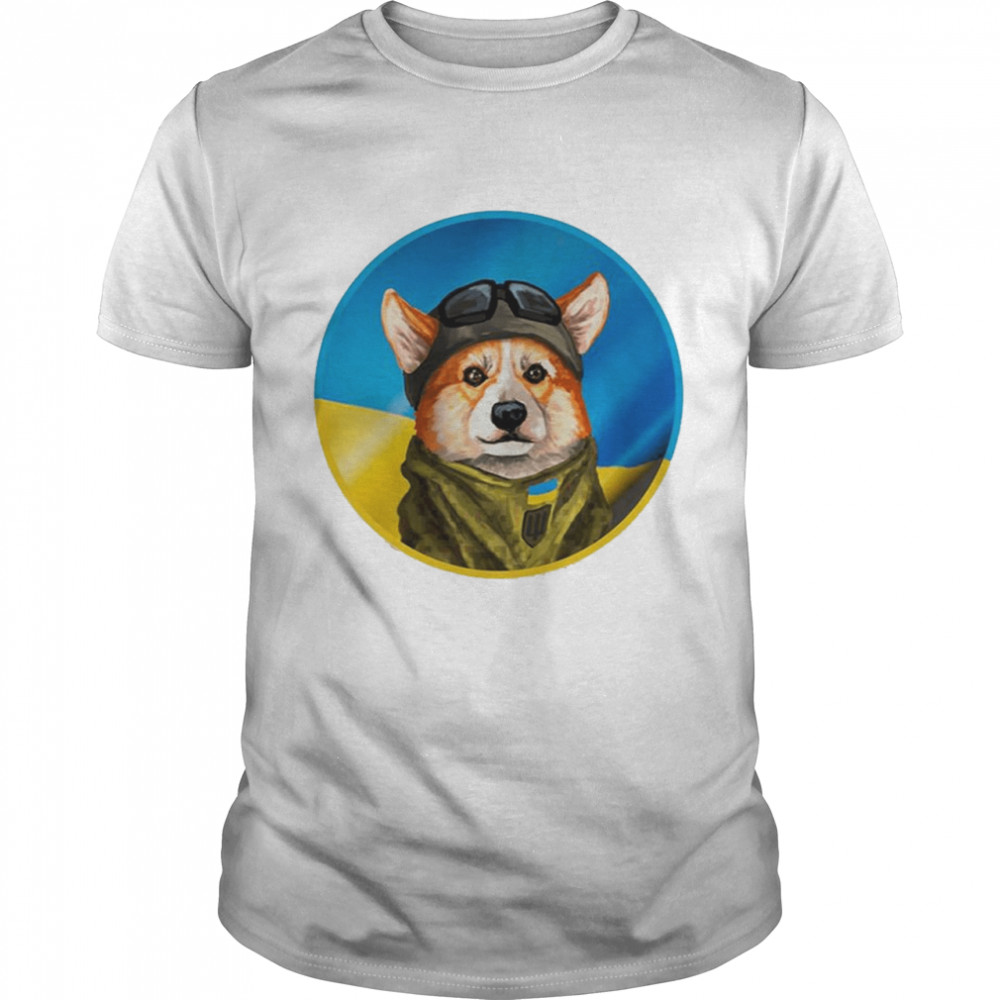 I Stand With Ukraine Corgi Love T-Shirt