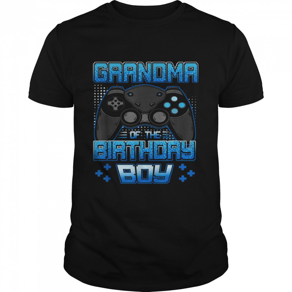 Grandma of the Birthday Boy Matching Video Game Party Shirt