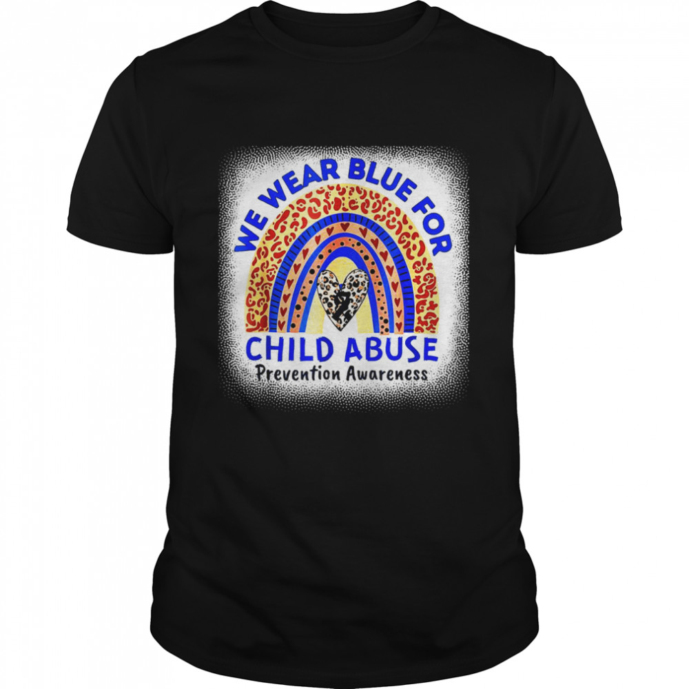 In April We Wear Blue For Child Abuse Prevention Awareness Shirt