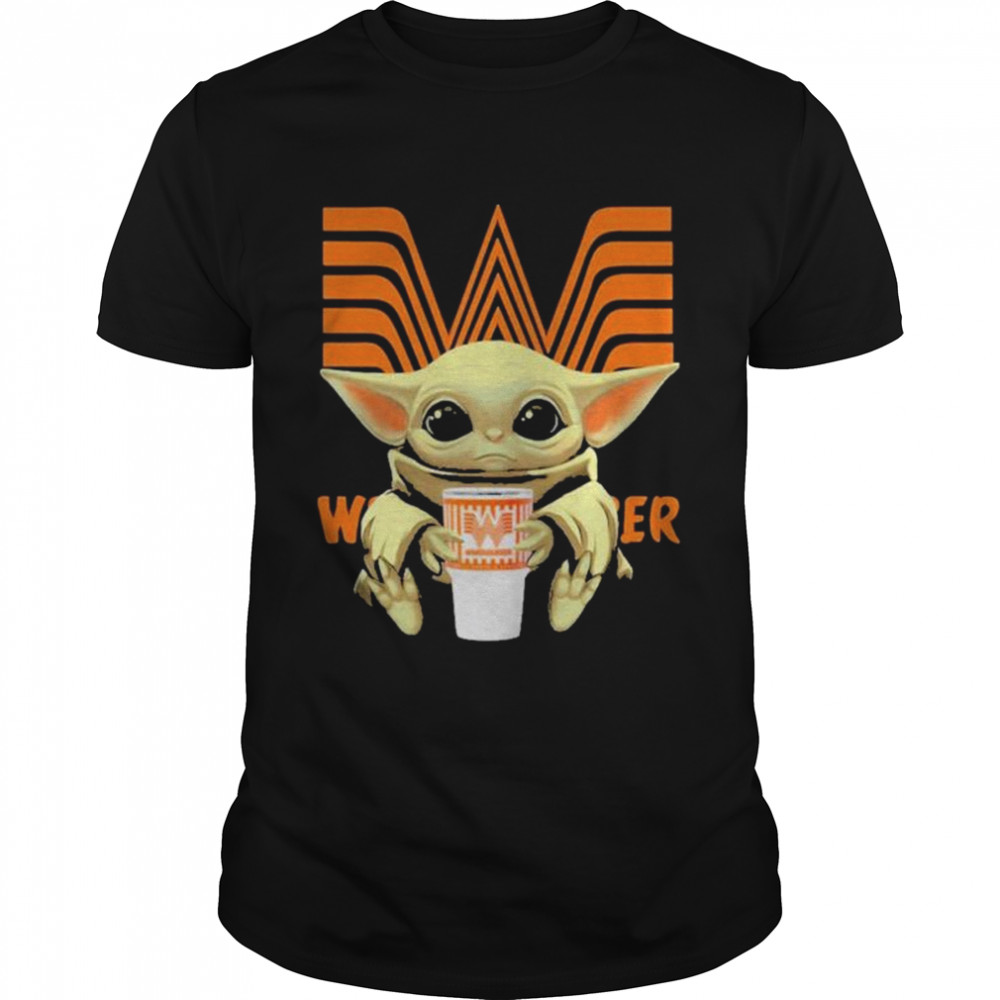 Baby Yoda Hug Whataburger shirt