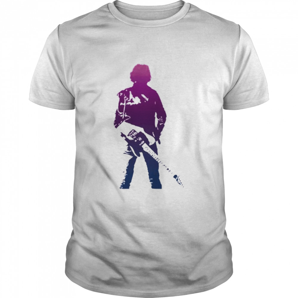 Gradient Style Guitar Springsteen T-Shirt