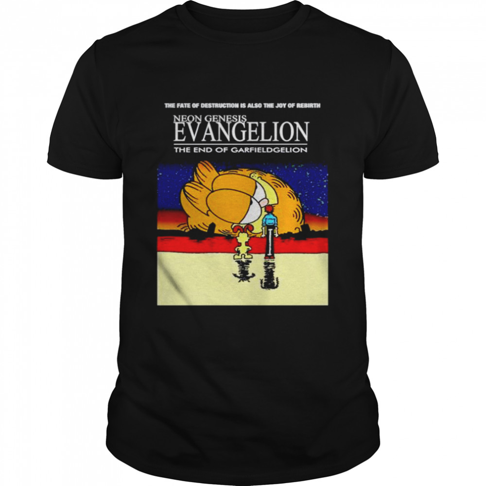 Neon Genesis evangelion the end of garfield gelion shirt