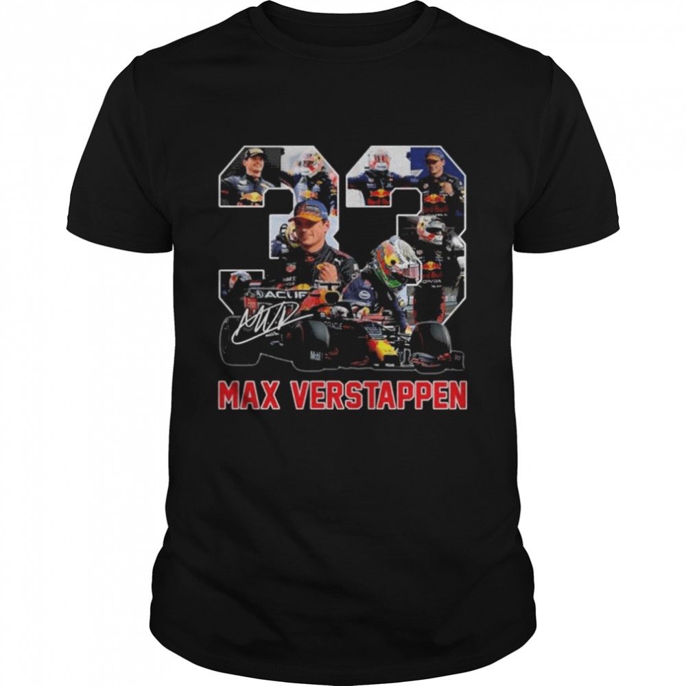 33 Max Verstappen signatures shirt