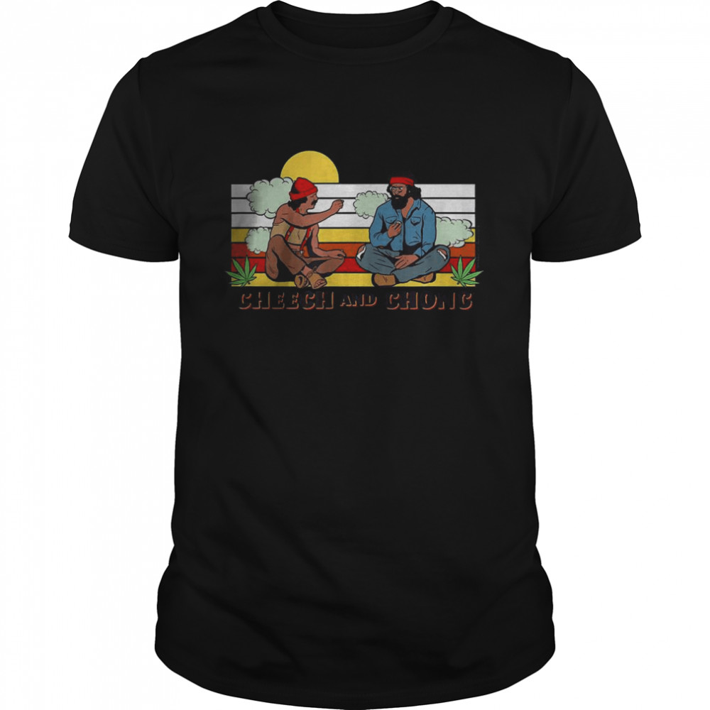 Cheech & Chong Sunset Smoke Buds Sesh T- Classic Men's T-shirt