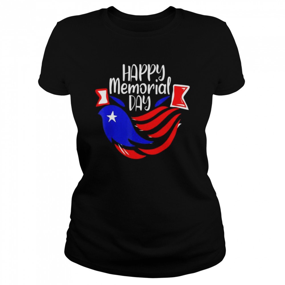 Happy Memorial Day Freedom 4th of July shirt Classic Women's T-shirt