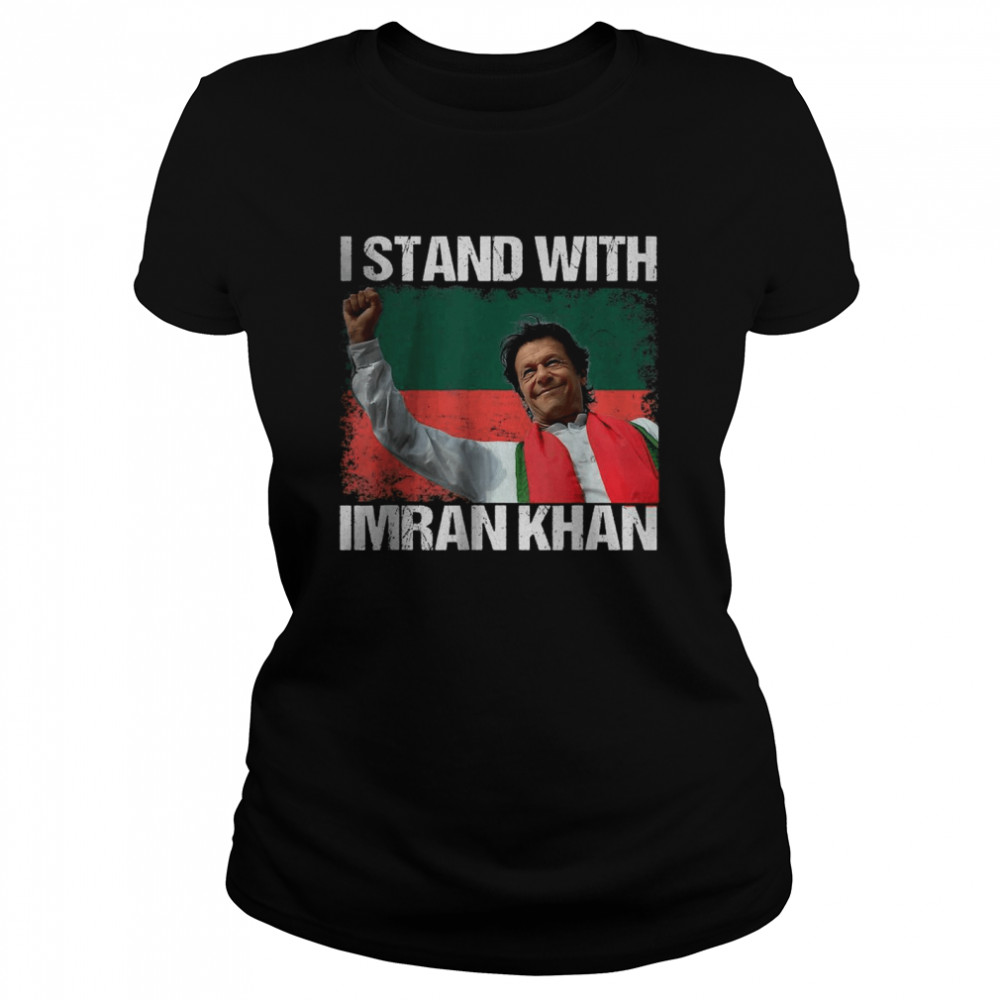 Imran Khan PTI Party Pakistan Support Freedom Flag Pakistan T- Classic Women's T-shirt