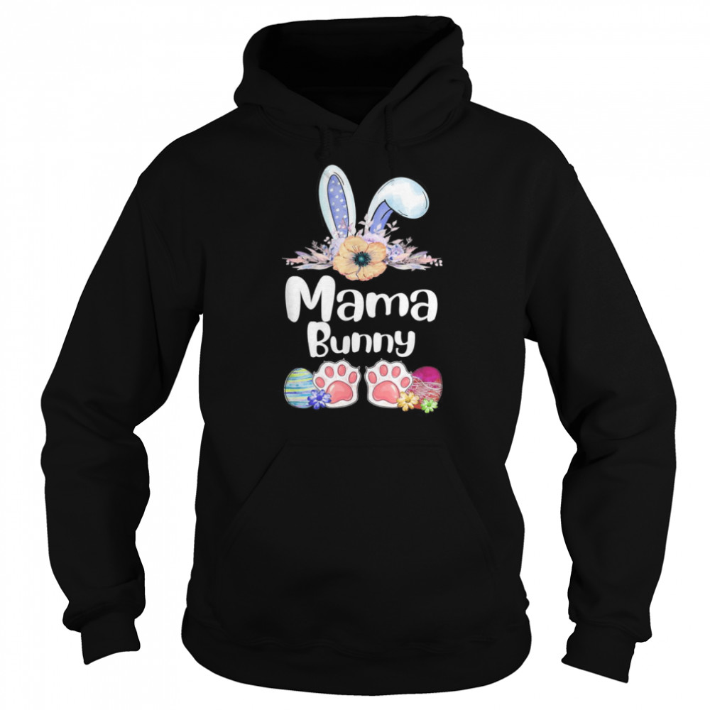 Mama Bunny Rabbit Easter Day Mom Mother’s Day  Unisex Hoodie