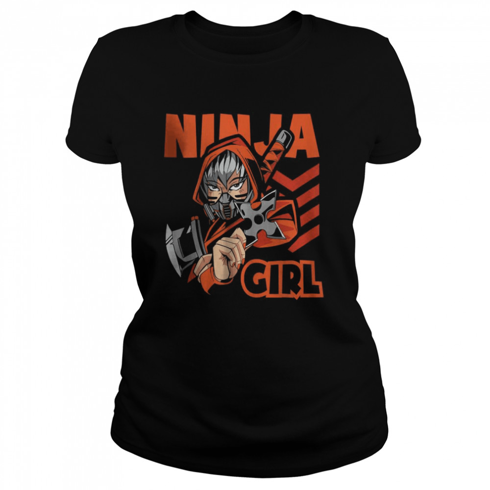 Ninja Girl design youth karate and Ninja T- Classic Women's T-shirt