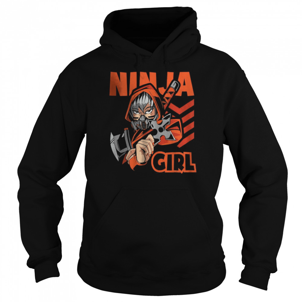 Ninja Girl design youth karate and Ninja T- Unisex Hoodie