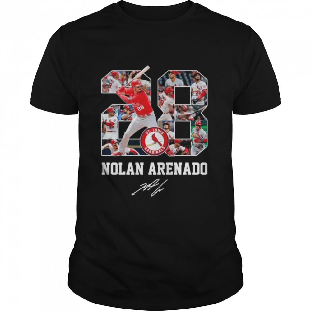 St. Louis Cardinals 28 Nolan Arenado signature shirt