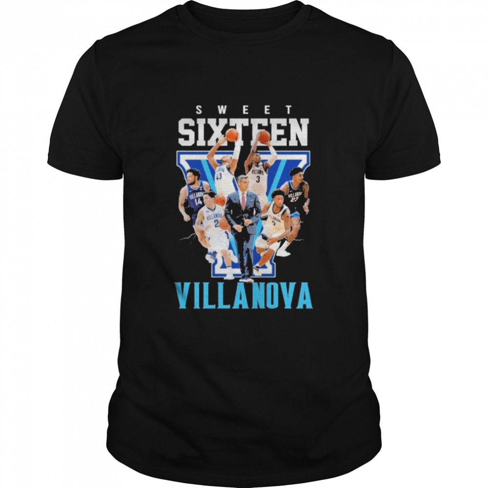 Sweet sixteen villanova team player shirt