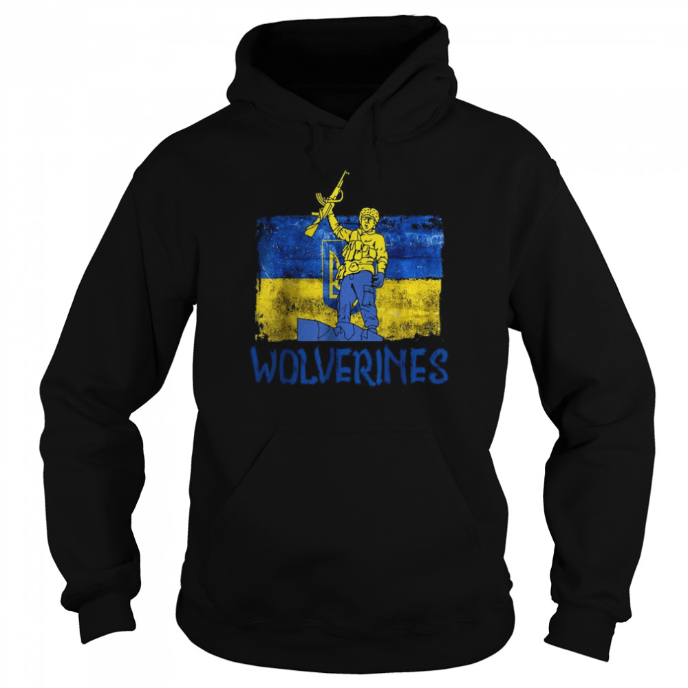 Wolverines Support Ukraine,Ukraine Wolverines Love Support  Unisex Hoodie