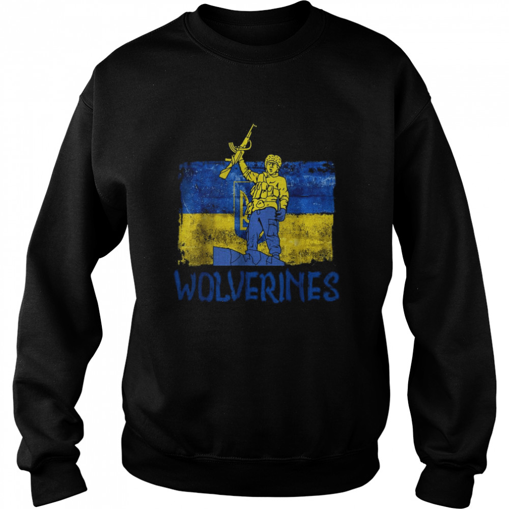 Wolverines Support Ukraine,Ukraine Wolverines Love Support  Unisex Sweatshirt