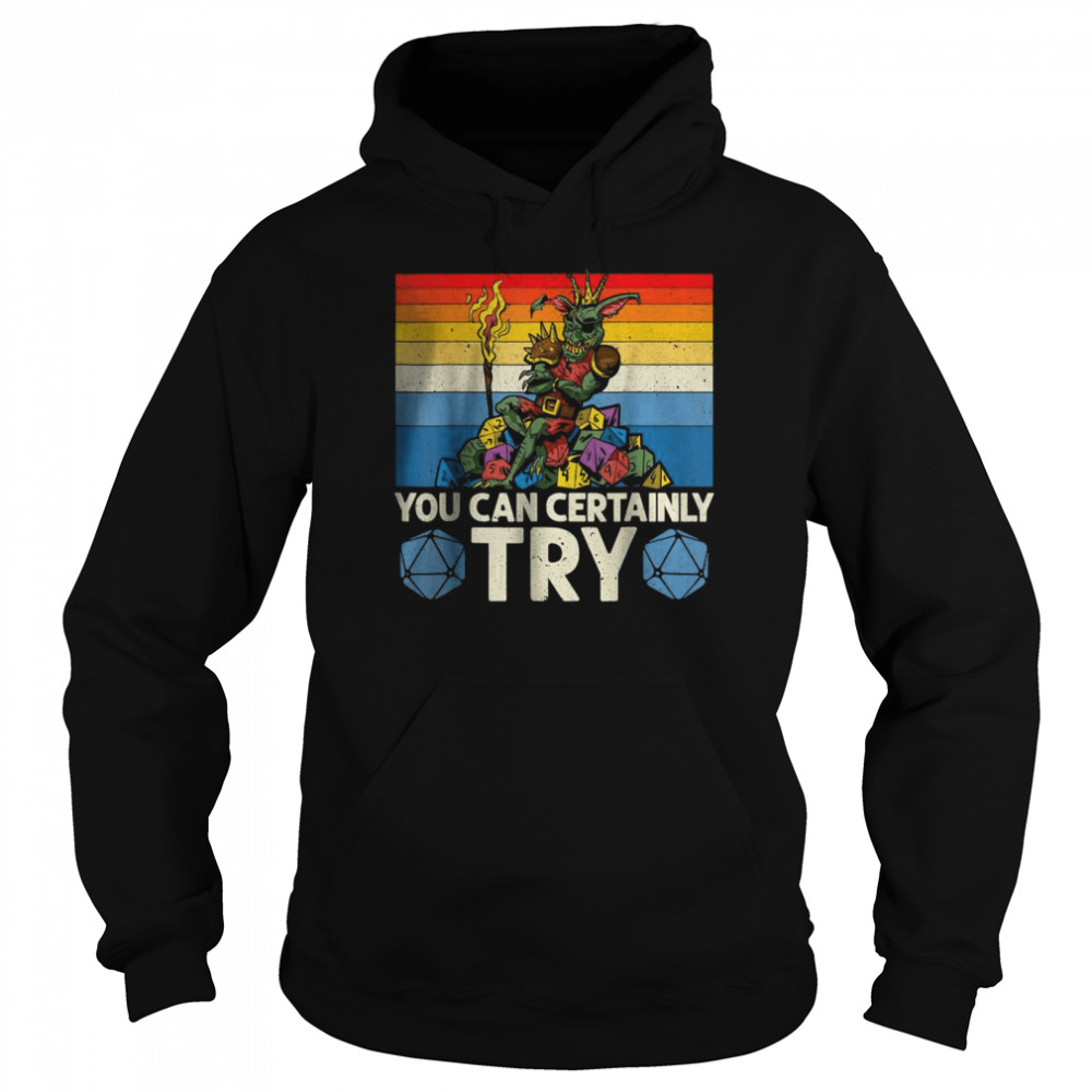 You Can Certainly Try Tabletop T- Unisex Hoodie