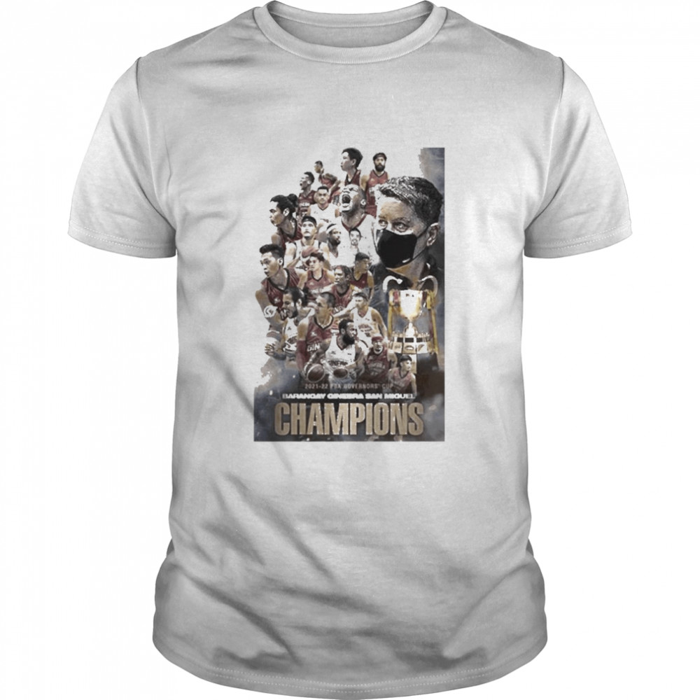 2022 Barangay Ginebra San Miguel Champions Shirt