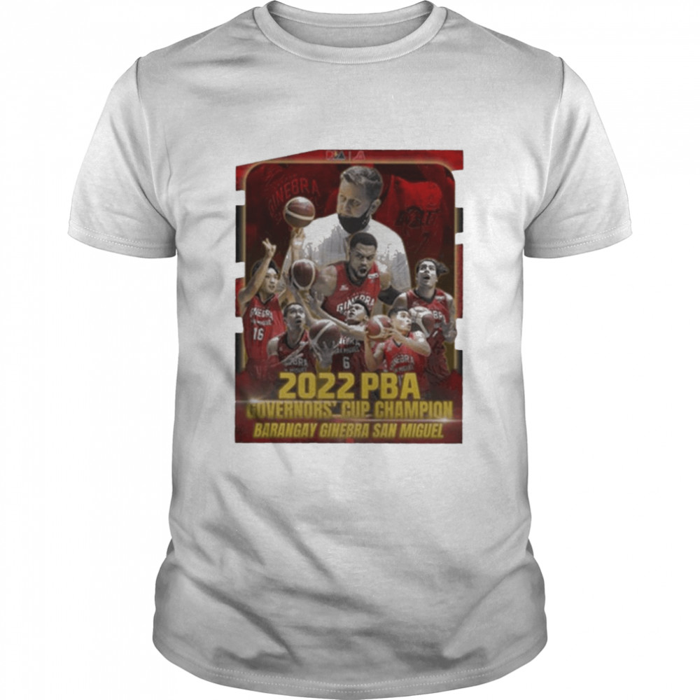 Barangay Ginebra San Miguel Champions 2022 PBA Governors Cup Shirt