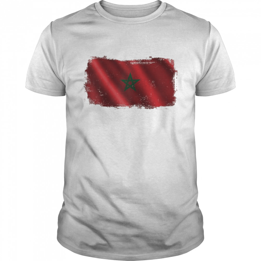 Marokko Marokkanische Nationalflagge Raglan Shirt