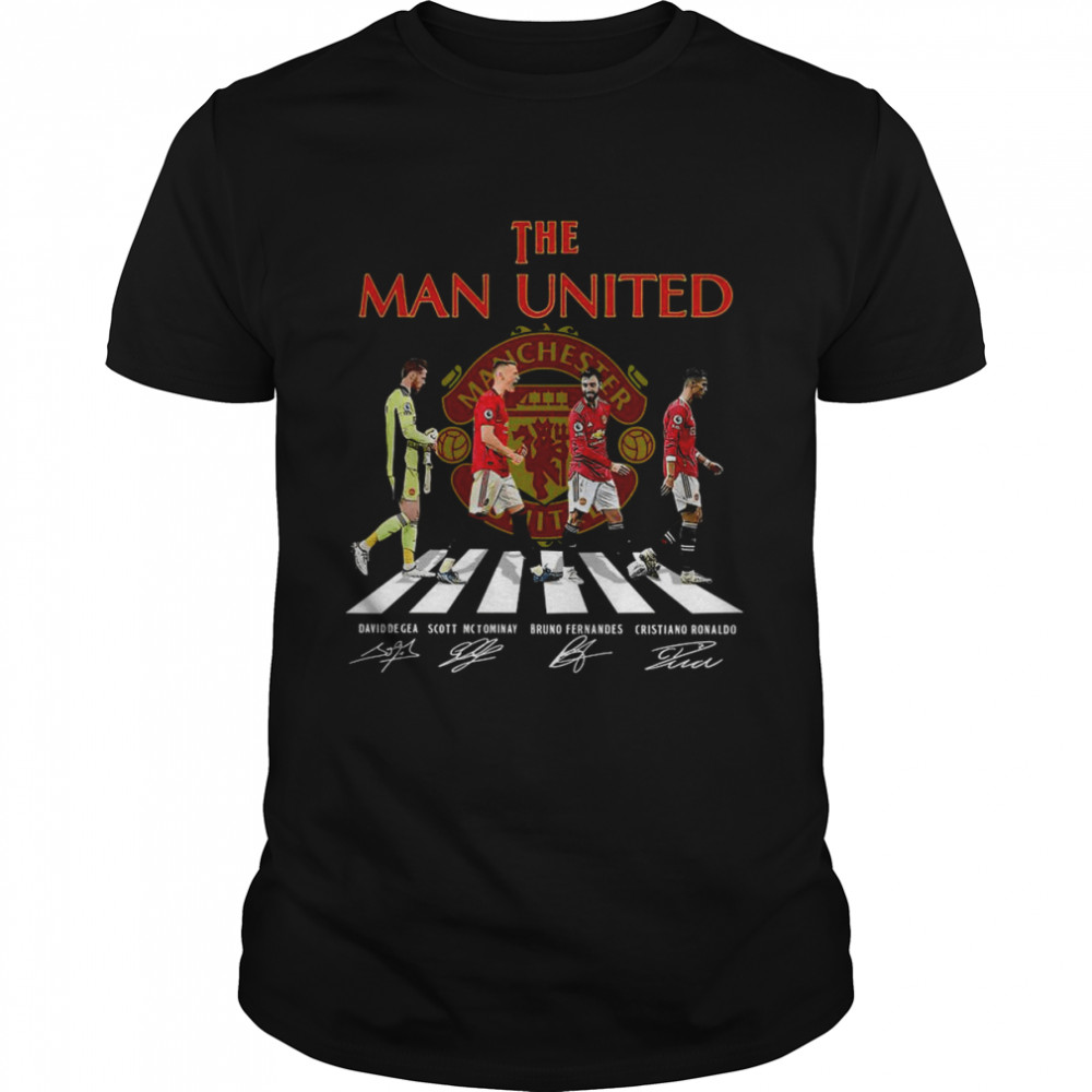 The Man United Abbey Road signatures shirt