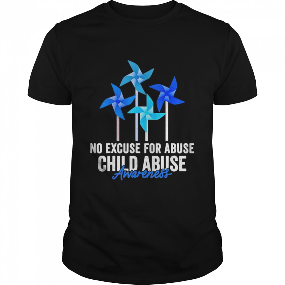 Child abuse prevention awareness month blue pinwheel shirt