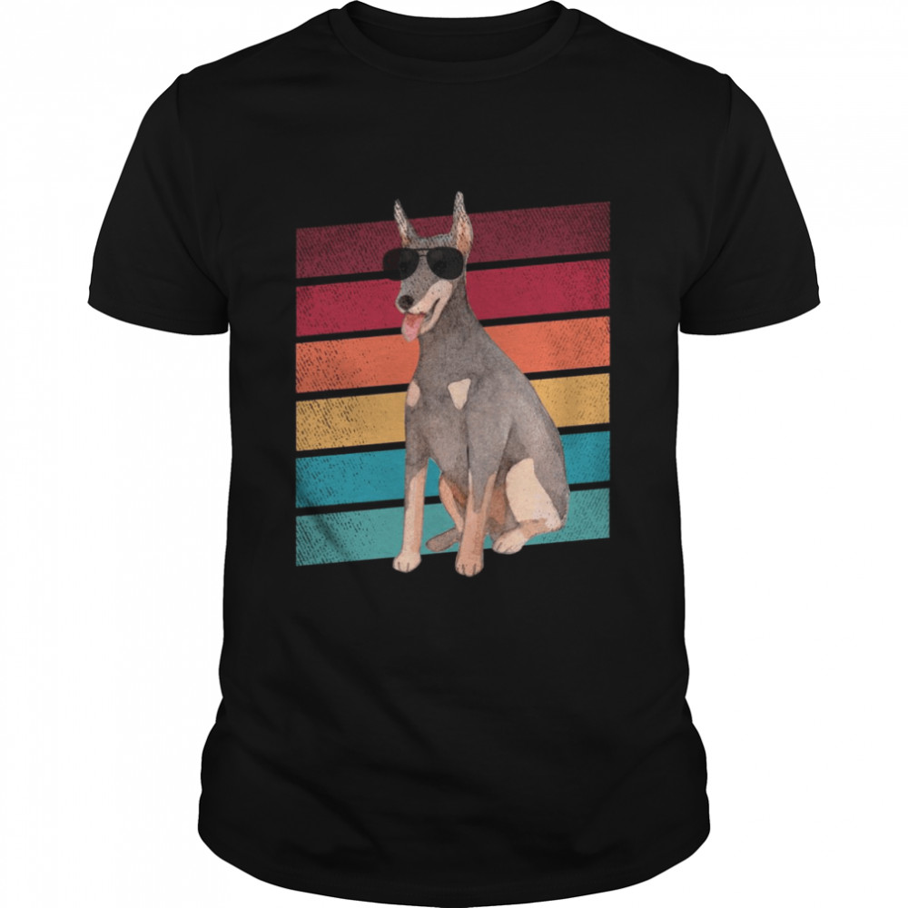 Dobermann Hund Lustige Mama Papa Kleidung Shirt