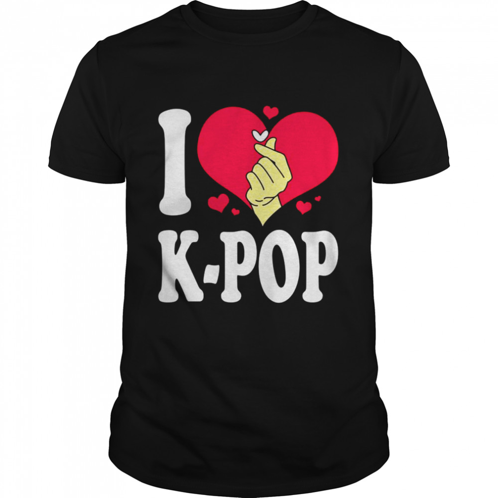 KPop Korean Pop Südkorea I Love Kpop Shirt