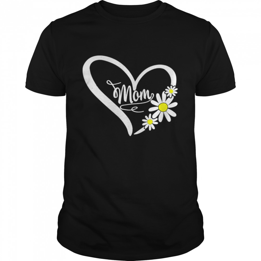 Happy mother’s day mom heart daisy flower rainbow shirt