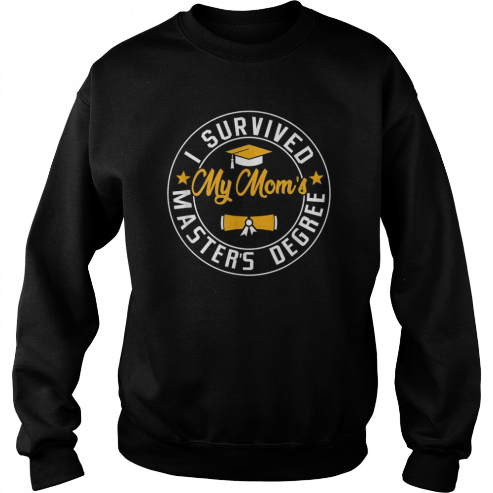 I Survived My Mom’s Master’s Degree Happy Senior Class  Unisex Sweatshirt