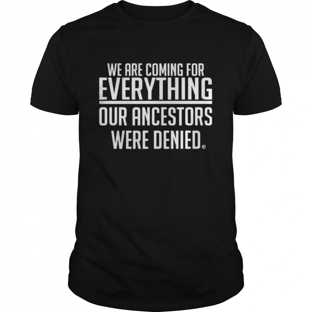 We are coming for everything our ancestors were denied shirt