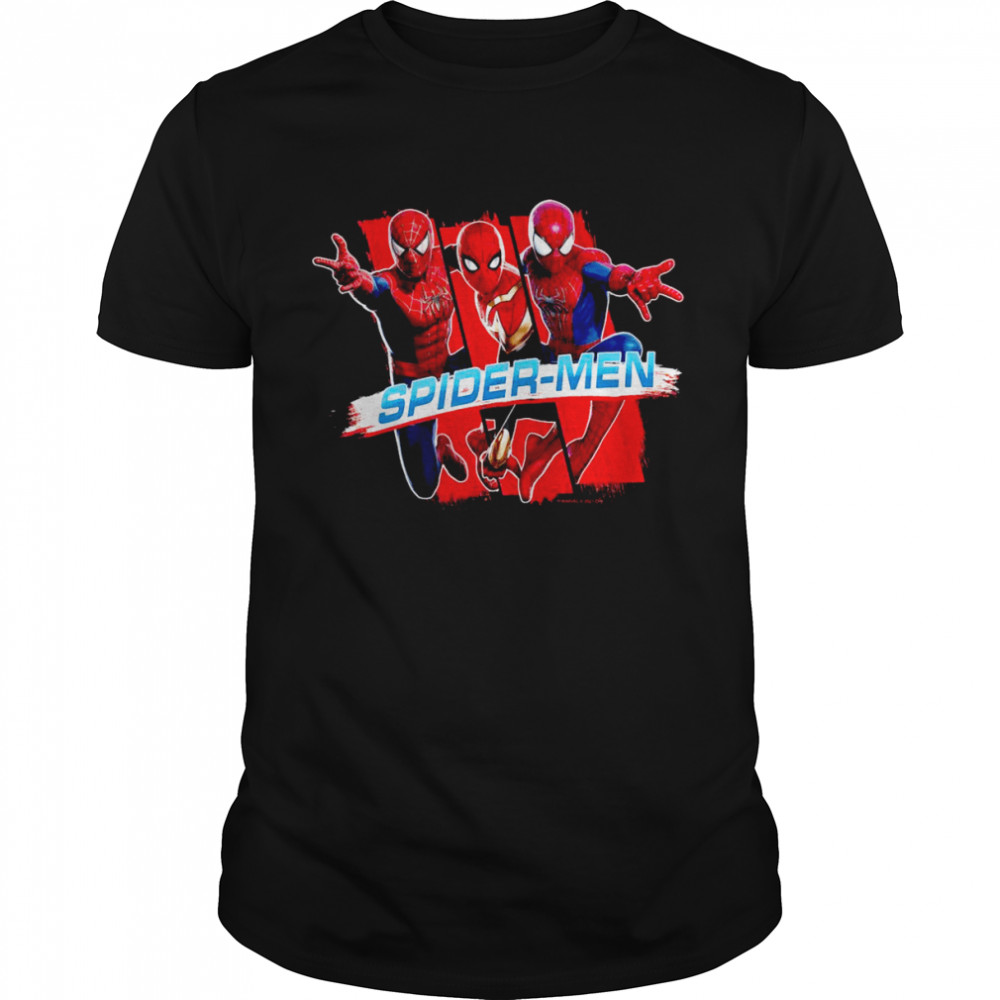 Marvel SpiderMan No Way Home SpiderMen Trio Shirt