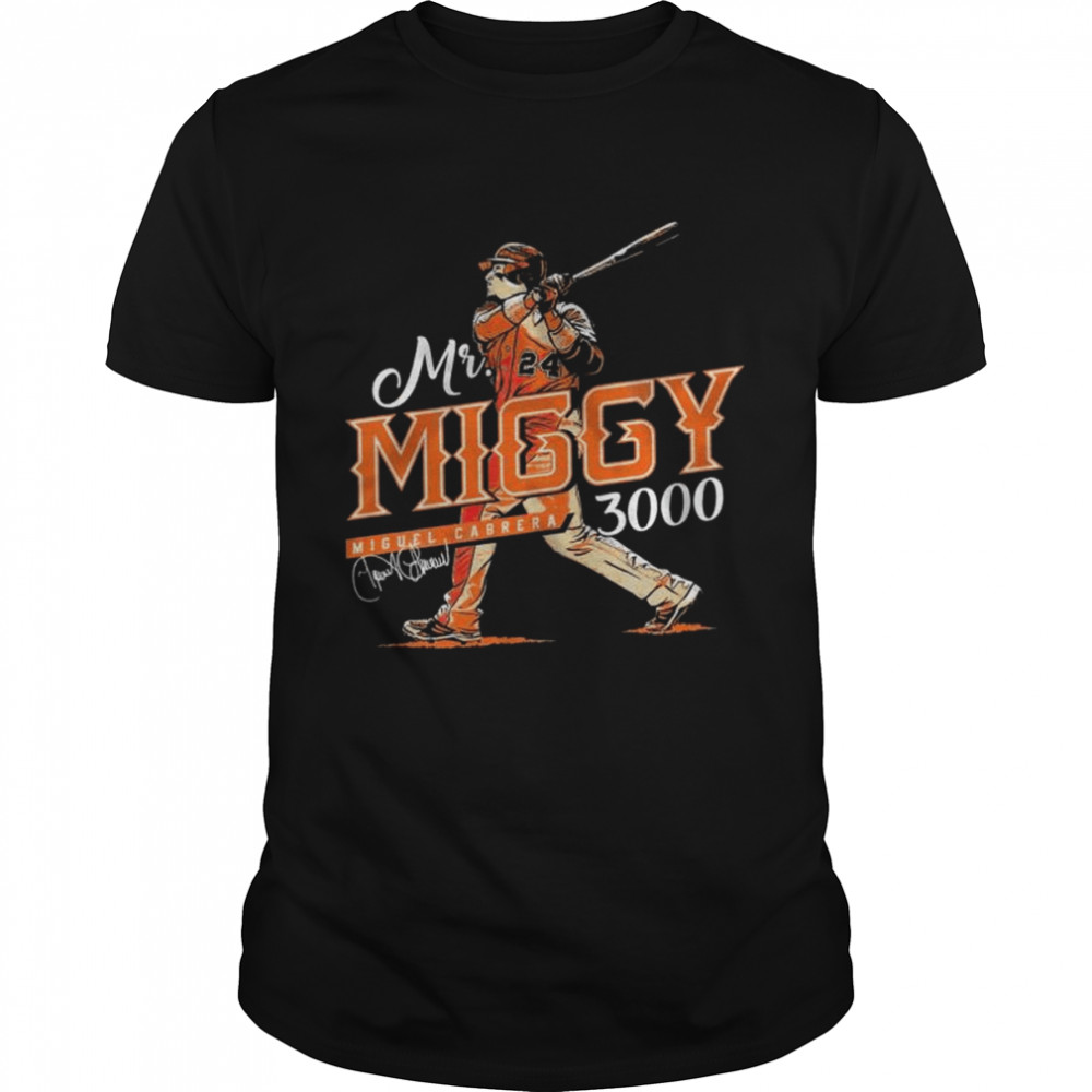 Miguel cabrera detroit tigers mr 3000 graphic shirt