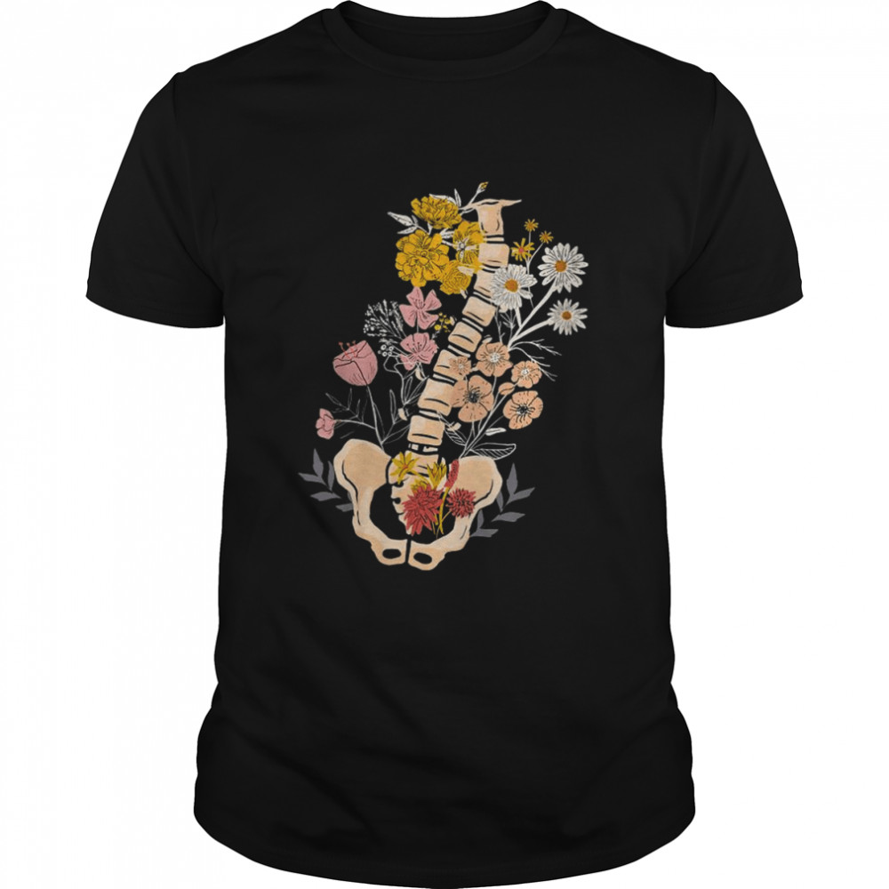 Spine Bone in flower Shirt