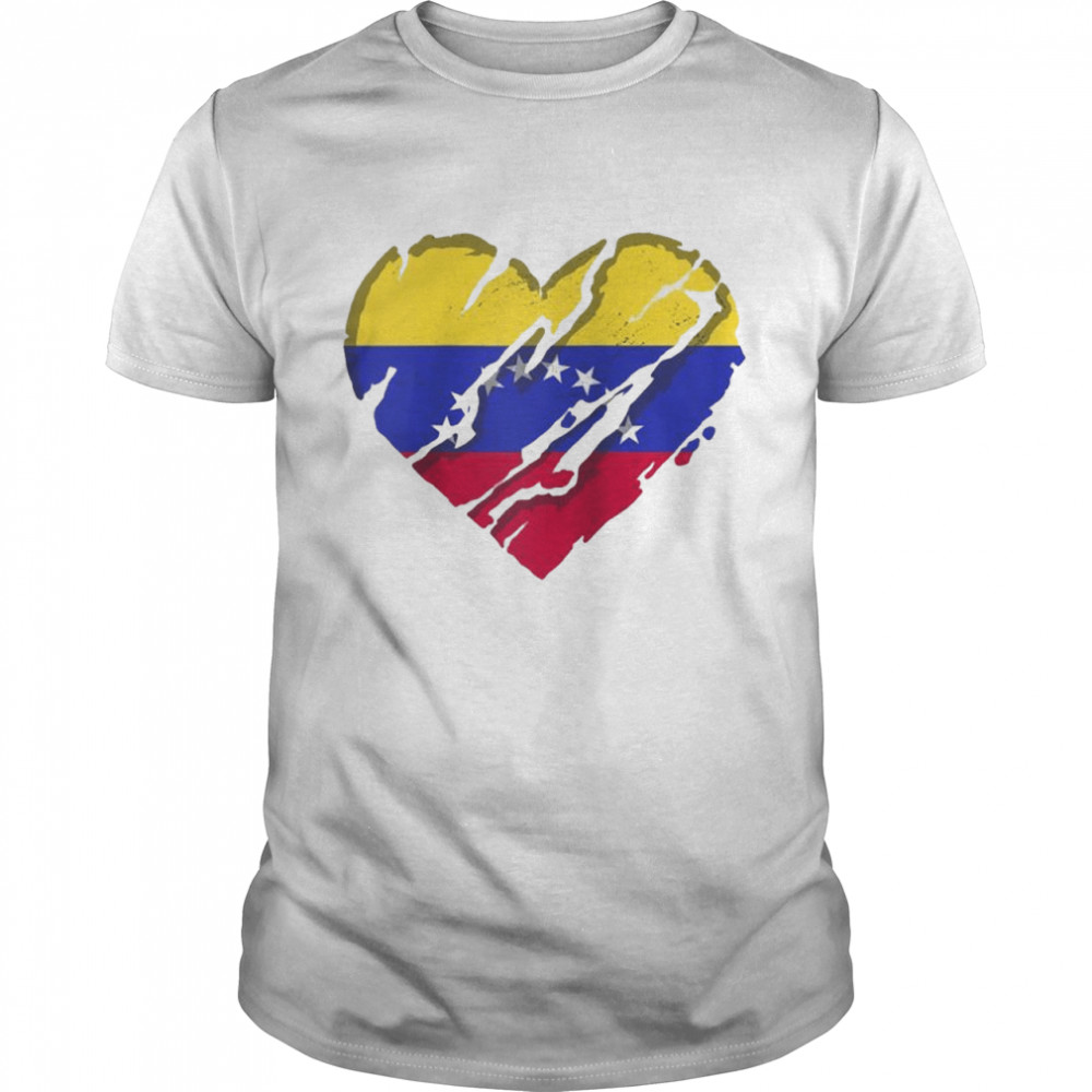 Venezuela Heart Venezuelan Flag Venezuelan Pride Shirt