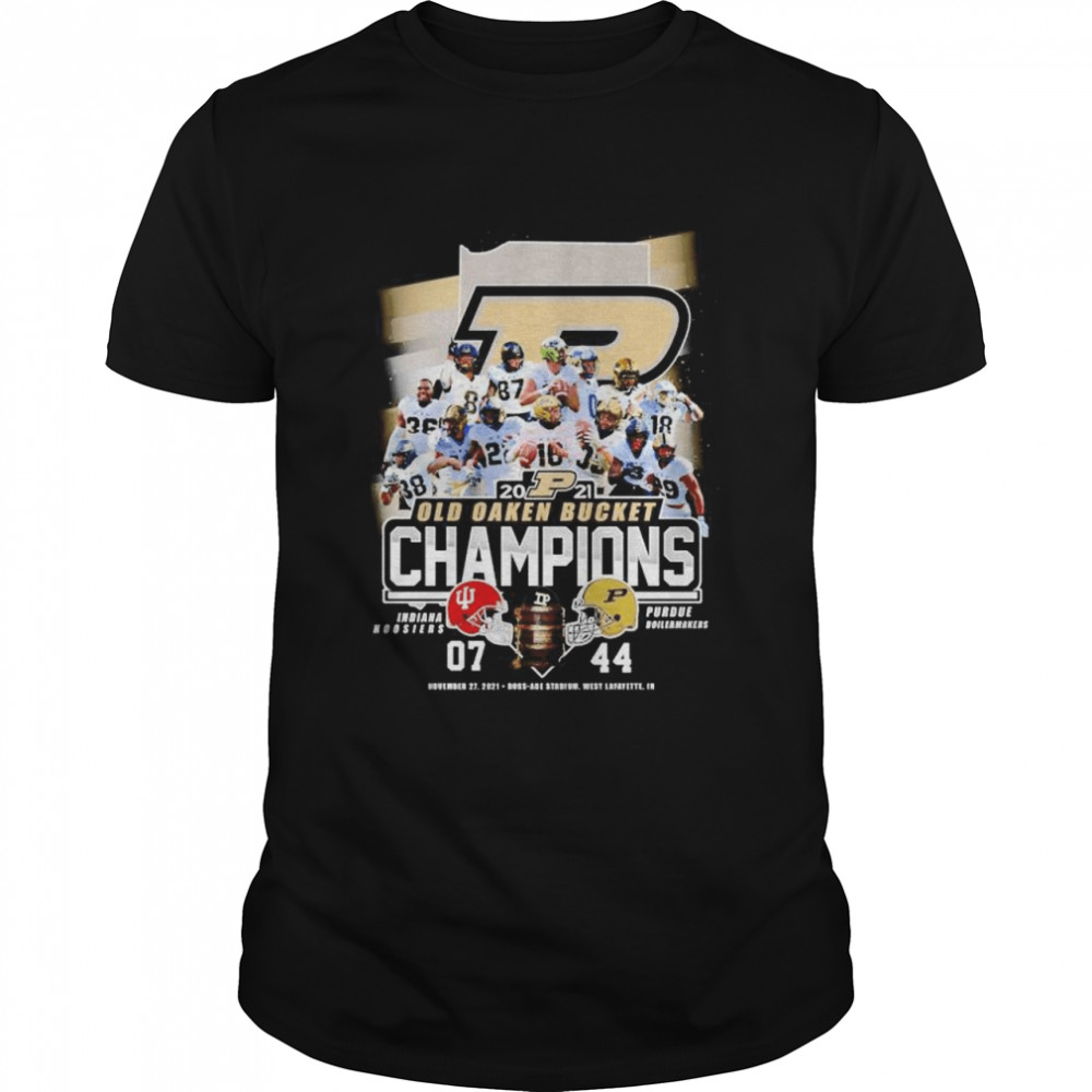 2021 Old Oaken Bucket Champions Indiana Hoosiers 07 44 Purdue Boilermakers shirt