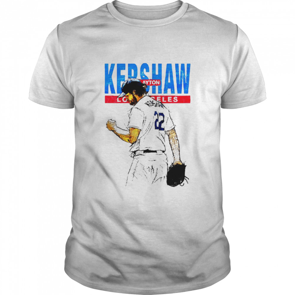 22 Clayton Kershaw Los Angeles Dodgers shirt