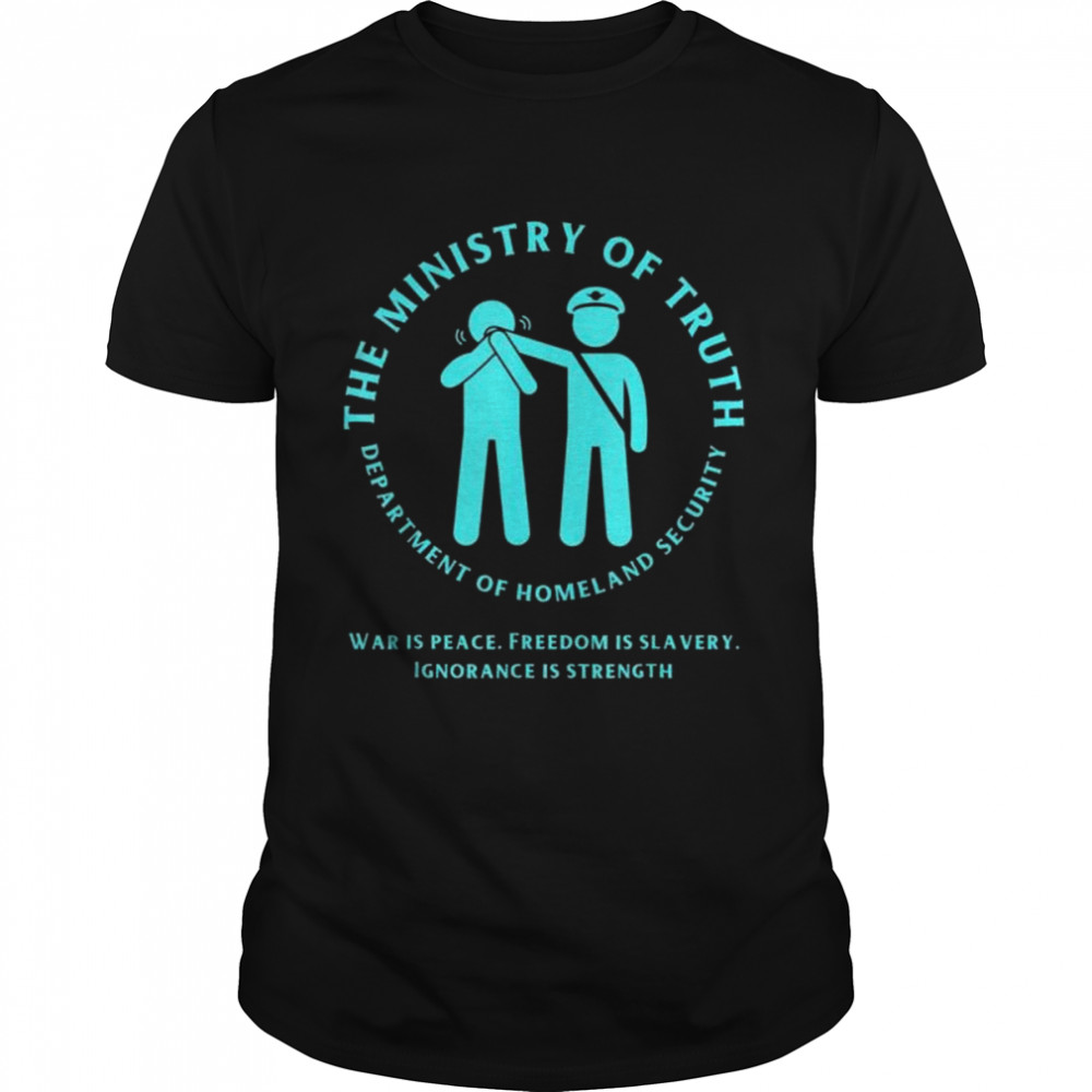 Ministry of truth disinformation governance board shirt