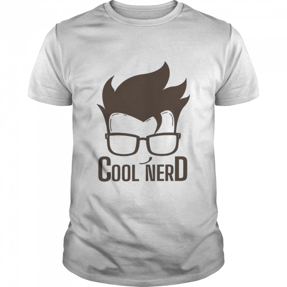 Cool Nerd with Glasses and nice Hairstyle Shirt