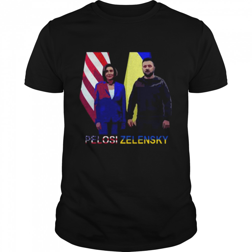 Leadership nancy pelosi and volodymyr zelensky slava ukraine shirt