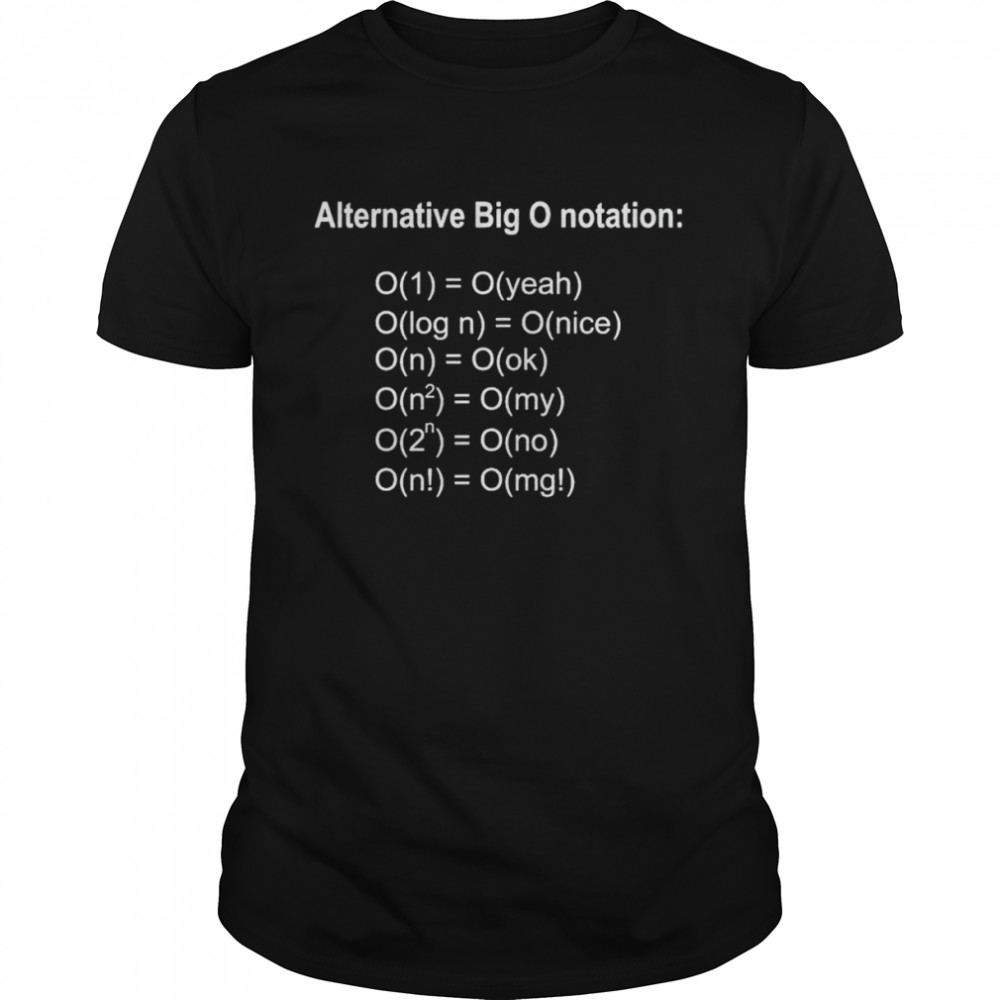 alternative big O notation shirt