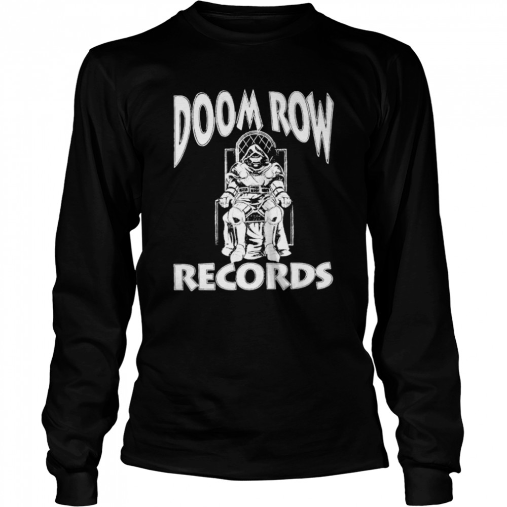 doctor Doom doom row records shirt Long Sleeved T-shirt