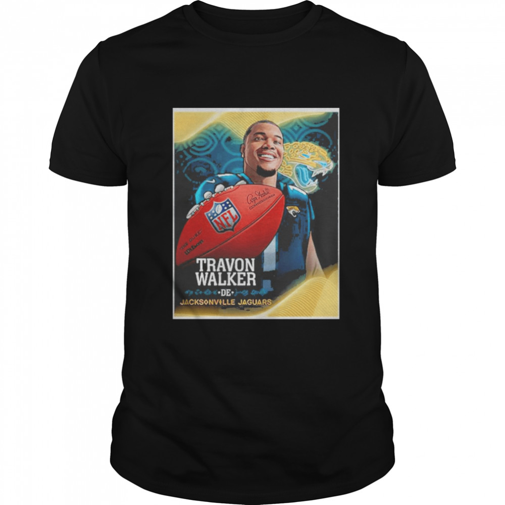 Travon Walker Jacksonville Jaguars Nfl Draft 2022 Football Shirt