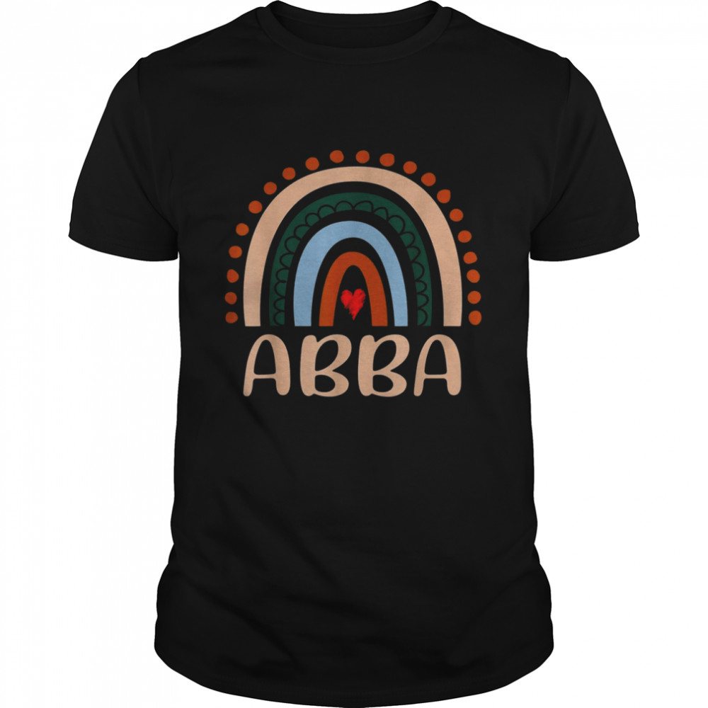 Abba Rainbow Grandma Cute Mothers Day Abba Shirt