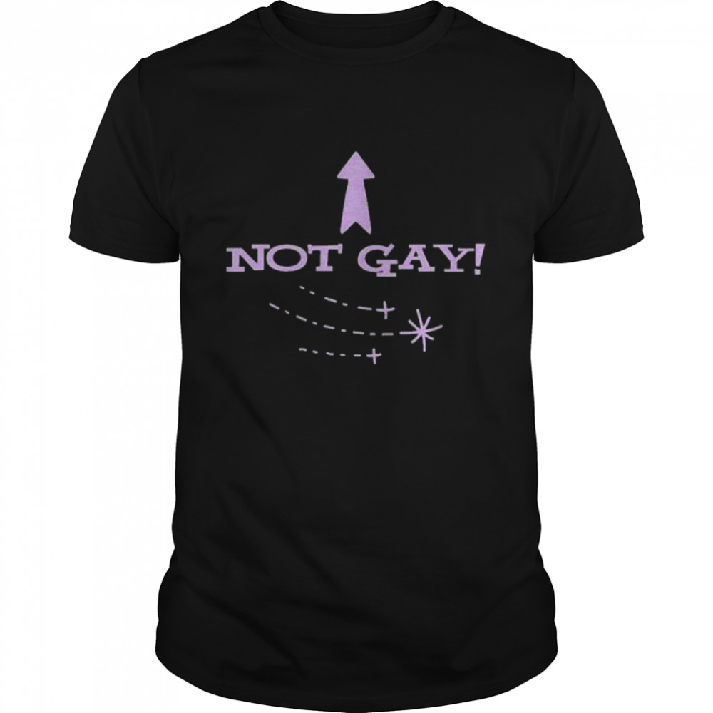 Bimbo not gay fitted shirt