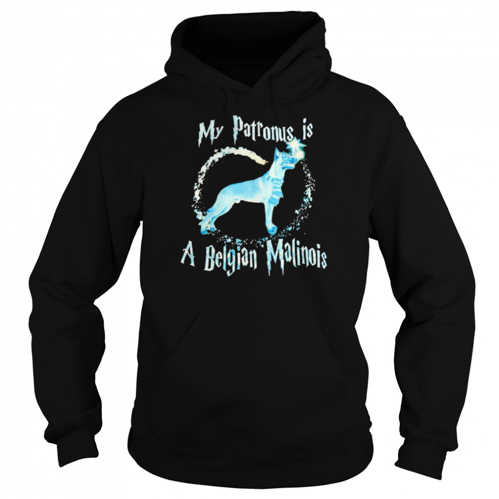 harry Potter my patronus is a Belgian Malinois shirt Unisex Hoodie