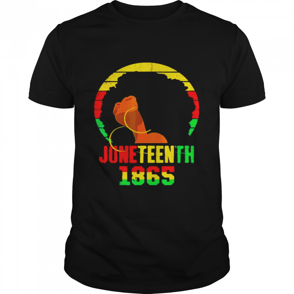 1865 juneteenth celebrate african American freedom day women shirt