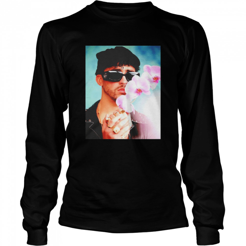 Bad Bunny Flower Conejo Malo shirt Long Sleeved T-shirt