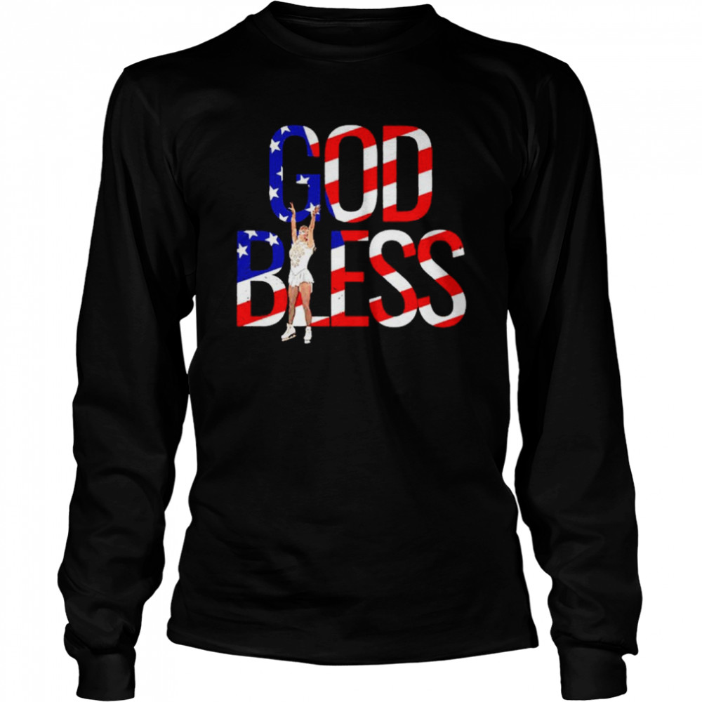 Tonya Harding God Bless shirt Long Sleeved T-shirt