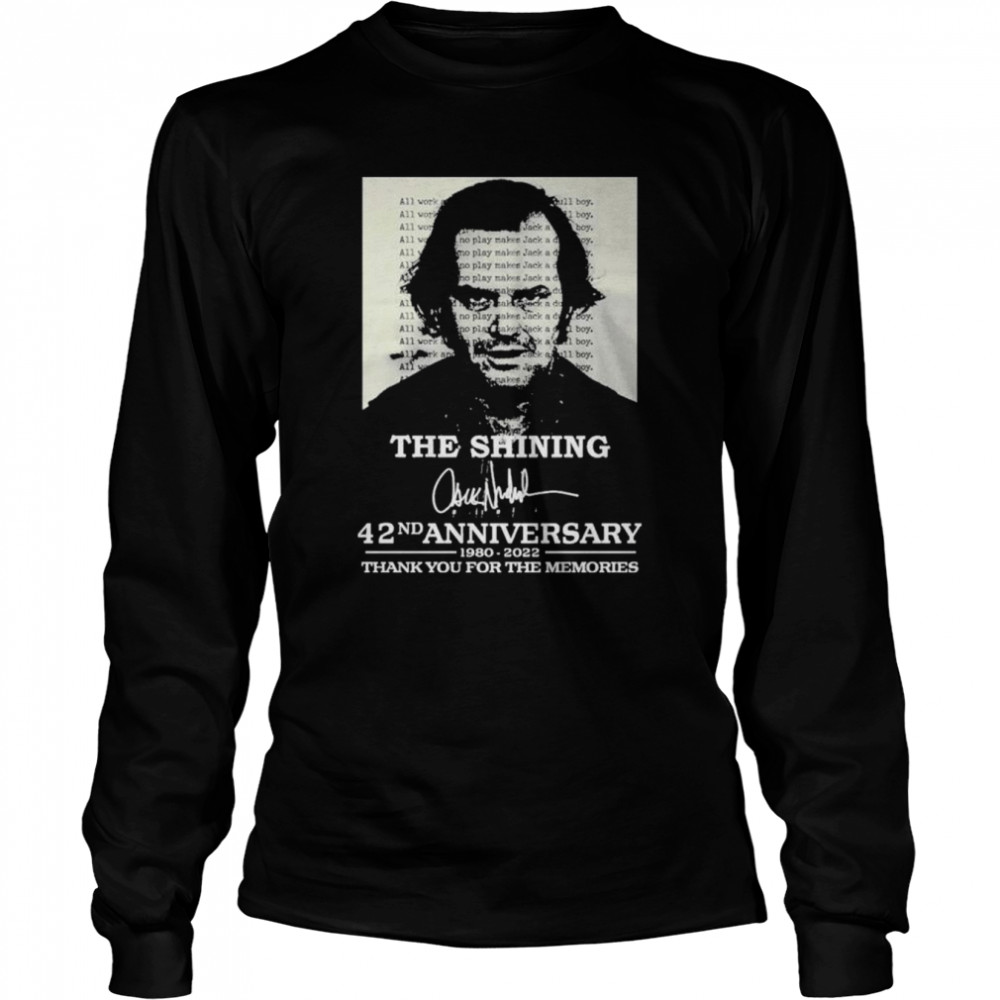 The shining 42nd anniversary thank you for the memories shirt Long Sleeved T-shirt