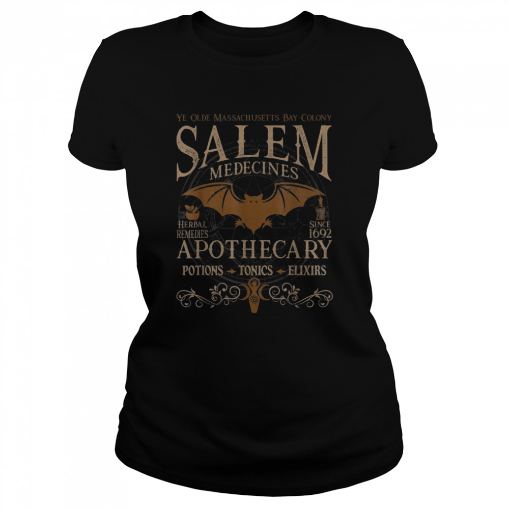 Salem Apothecary Herbalist Witch Wiccan Halloween Beige  Classic Women's T-shirt