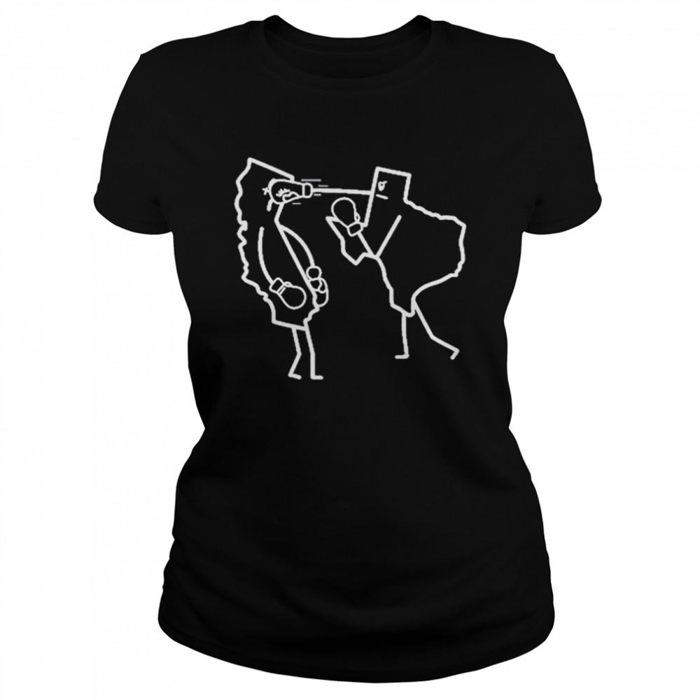 Texas Vs. California Boxing T- Classic Women's T-shirt