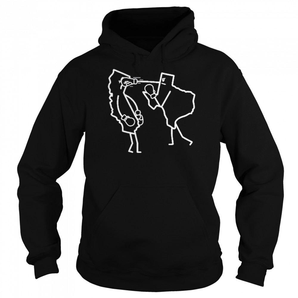 Texas Vs. California Boxing T- Unisex Hoodie